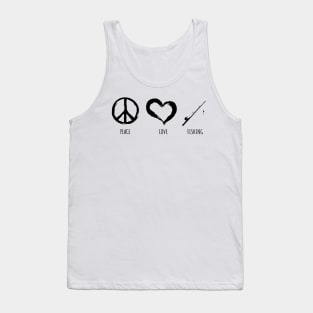 funny fishing Tank Top